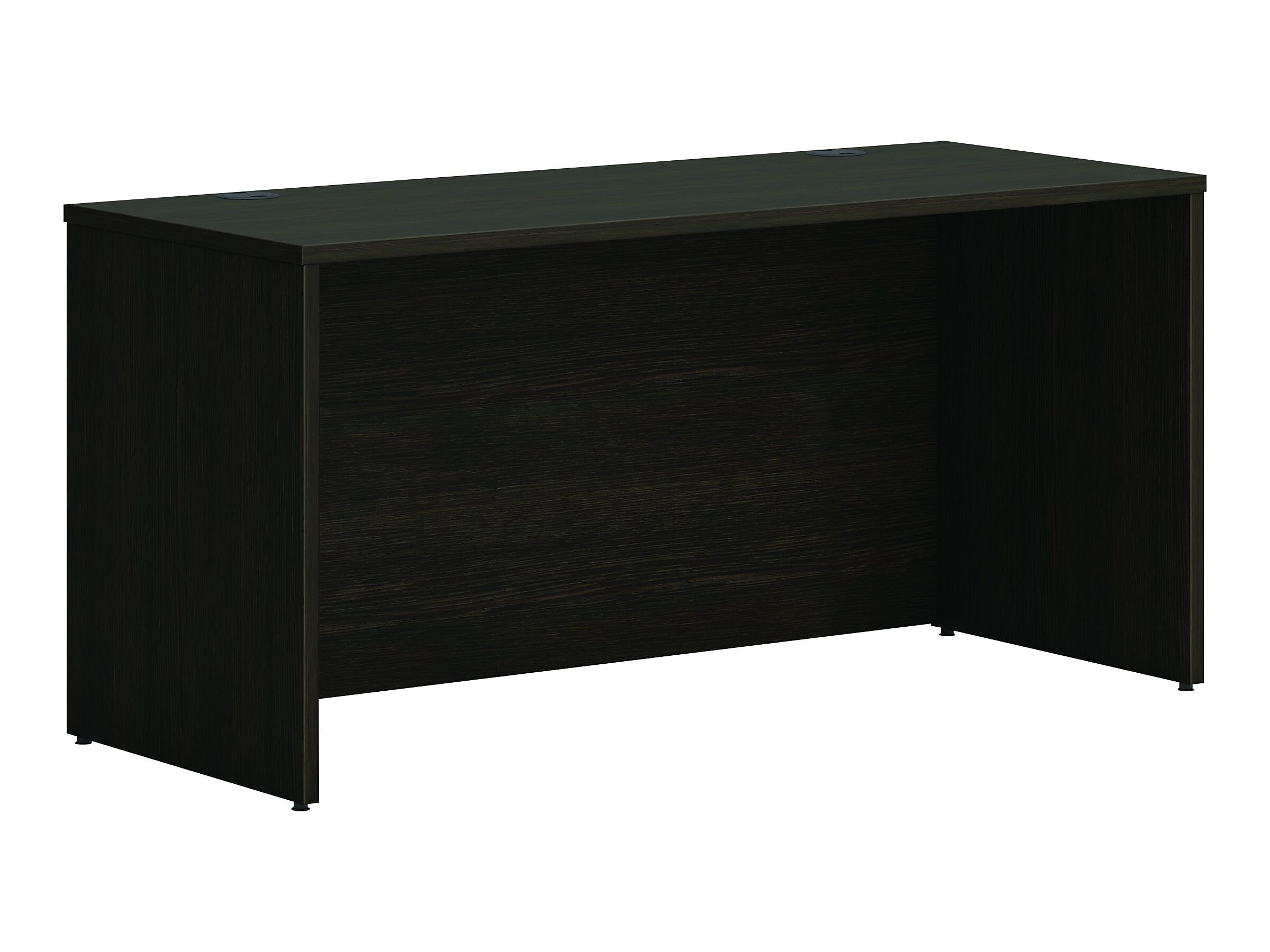 Java Oak 60" Modern Credenza with Filing Cabinet