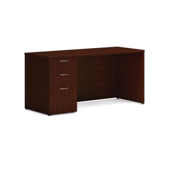 HON Mod 60"W Single Pedestal Desk (24"D)