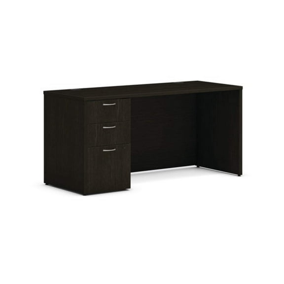 HON Mod 60"W Single Pedestal Desk (24"D)
