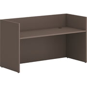 HON Mod 72" Reception Desk Shell Slate Teak PLRDS7230LS1