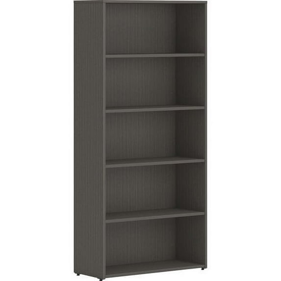 HON Mod Bookcase 30" x 13" x 65" - 5 Shelve(s) - Finish: Slate Teak Laminate
