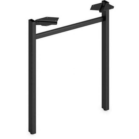 HON Mod Collection Worksurface 24"W U-leg Support 24" - Finish: Black