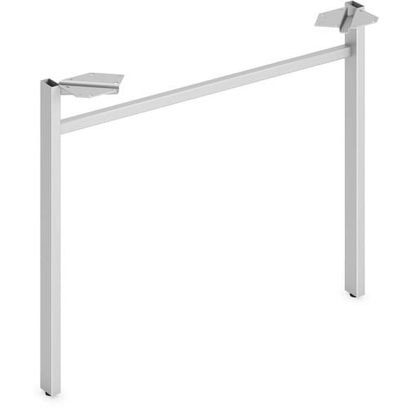 HON Mod Collection Worksurface 30"W U-leg Support 30" - Finish: Silver