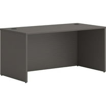 HON Mod Desk Collection Rectangular Desk Finish, Slate Teak Laminate