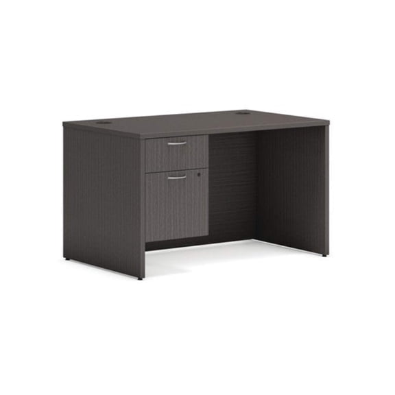HON Mod Laminate Desk with 1 Hanging Pedestal – 48"W x 30"D