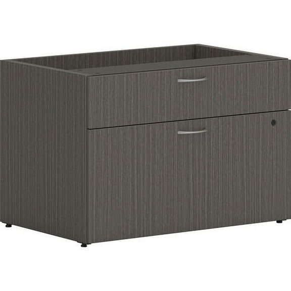 HON Mod Low Personal Credenza 30" x 20" x 21" - 2 - Material: Steel Ball Bearing - Finish: Slate Teak Laminate