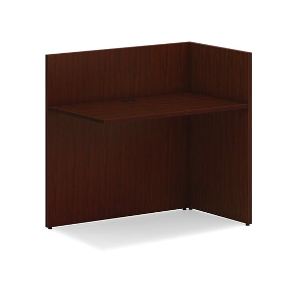 HON Mod Reception Desk Return | 42"W | Traditional Mahogany Finish