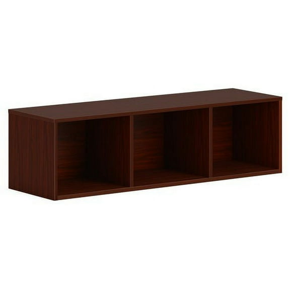 HON Mod Wall-Mounted Storage 48" x 13.5" x 14" - Finish: Mahogany Laminate