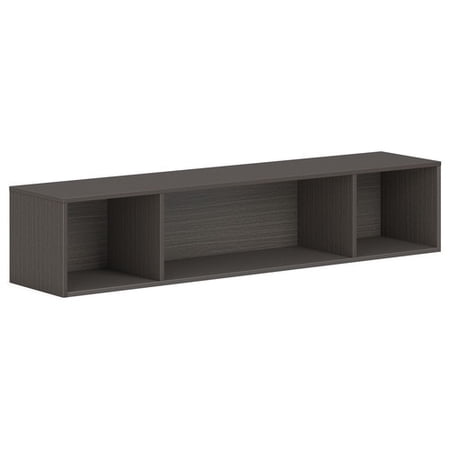 HON Mod Wall-Mounted Storage 66" x 13.5" x 14" - Finish: Slate Teak Laminate