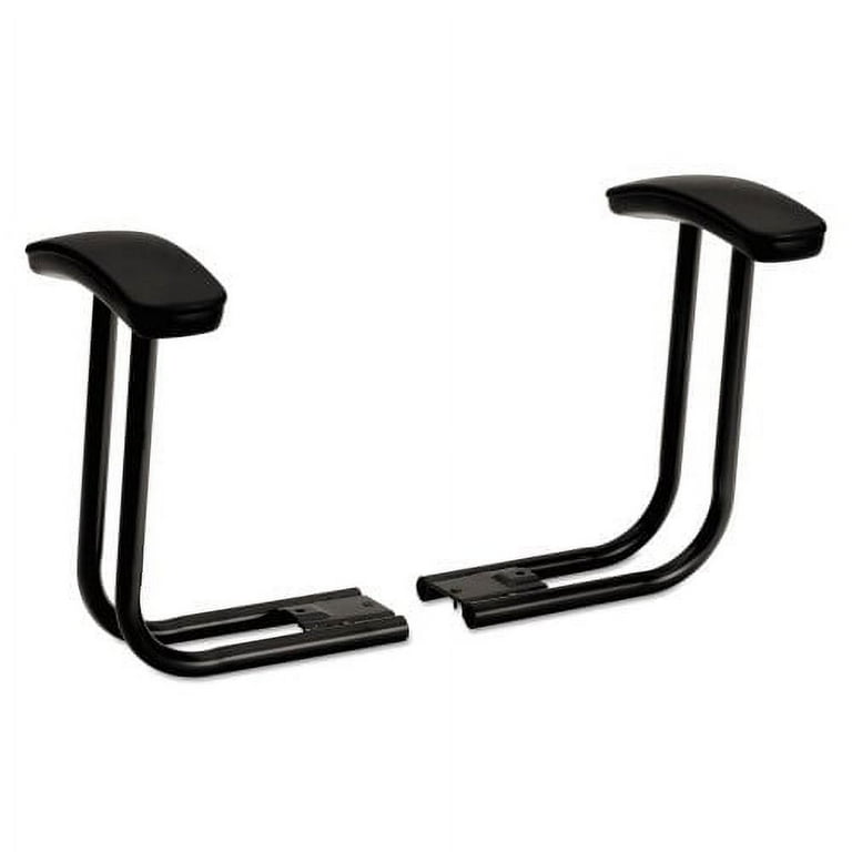 Optional Fixed T-Arms for HON ComforTask Series Swivel Task Chairs, Black, 2/Set Optional Fixed T-Arms for HON ComforTask Series Swivel Task Chairs, Black, 2/Set
