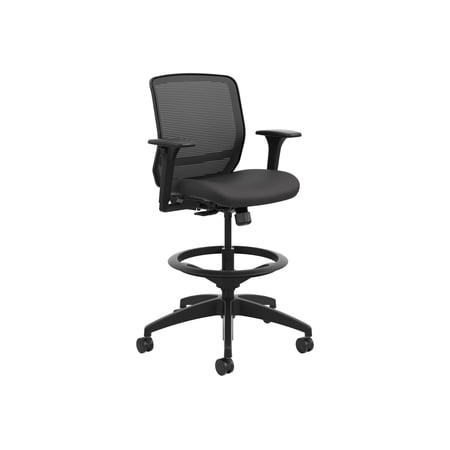 HON® Quotient Mesh Mid-Back Task Stool, Black
