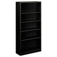 thumbnail image 1 of HON HS72ABC.P 34.5 in. x 12.63 in. x 71 in. 5-Shelf Metal Bookcase - Black, 1 of 3