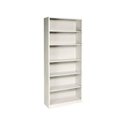 HON S82ABCL Metal Bookcase, 6 Shelves, 81.10" x 34.50" x 12.60", Putty