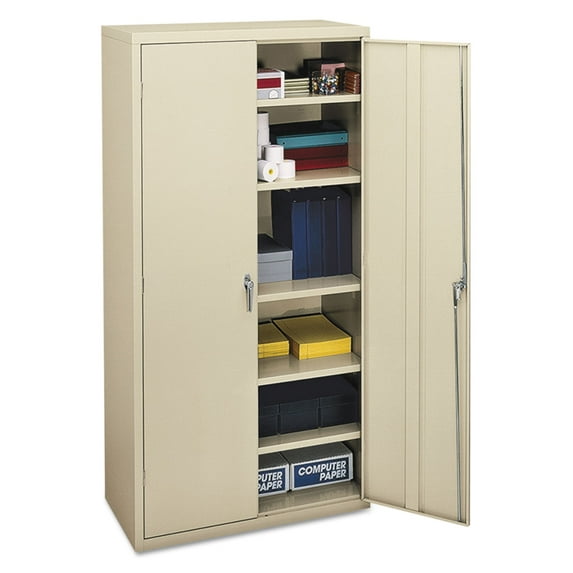 HON HSC1872.L.L 36 in. x 18.13 in. x 71.75 in. Assembled Storage Cabinet - Putty