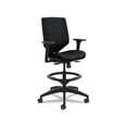 thumbnail image 1 of HON Solve Task Stool, Upholstered Back - Black Seat - 5-star Base - 29.8" Width x 28.8" Depth x 52.8" Height, 1 of 14