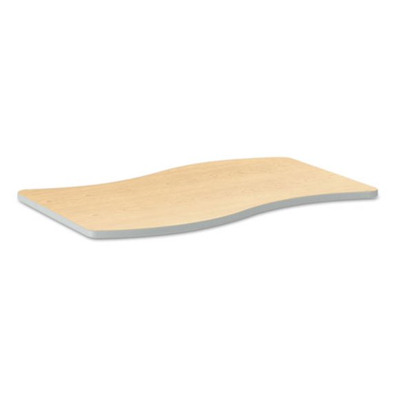HON® Build Series Ribbon-Shape Table Top, 1 1/8"H x 54"W x 30"D, Maple