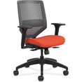 thumbnail image 1 of HON Solve Series ReActiv Back Task Chair, Bittersweet/Charcoal - ReActiv back task chair with seat glide adjustment., 1 of 3