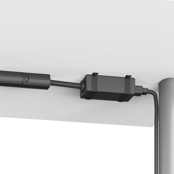 HON HONMTVHQB Training Table Electrical Power Base In-feed, Black