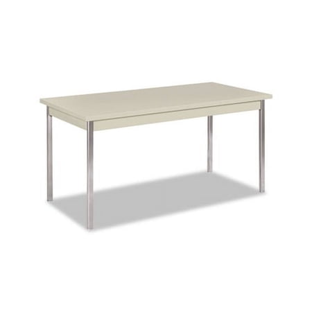HON Utility Table Rectangular 60w x 30d x 29h Light Gray UTM3060QQCHR