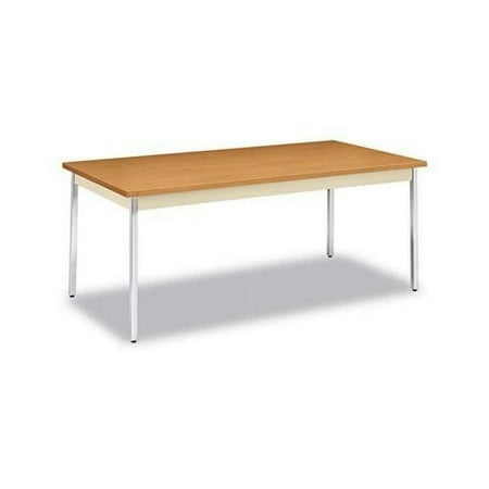 HON Utility Table Rectangular 72w x 36d x 29h Harvest/Putty UTM3672CLCHR