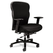 HON Wave Big and Tall Office Chair with Adjustable Arms, 450 lbs Capacity, Ergonomic, Breathable Mesh Desk Chair with Wheels, 360  Swivel, Heavy Duty Tilt Recline, Black