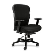 HON Wave Big and Tall Office Chair with Adjustable Arms, 450 lbs Capacity, Ergonomic, Breathable Mesh Desk Chair with Wheels, 360  Swivel, Heavy Duty Tilt Recline, Black