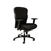 HON Wave Big and Tall Office Chair with Adjustable Arms, 450 lbs Capacity, Ergonomic, Breathable Mesh Desk Chair with Wheels, 360  Swivel, Heavy Duty Tilt Recline, Black
