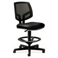 thumbnail image 1 of HON H5715.SB11.T Volt Series Mesh Back Adjustable Leather Task Stool with 22.88 in. to 32.38 in. Seat Height - Black, 1 of 6