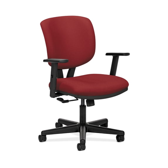 HON Volt Task Chair, Center-Tilt, Tension, Lock, Adjustable Arms, Crimson Fabric