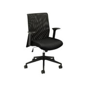 HON Wave Mesh High-Back Task Chair, with Height-Adjustable Arms, in Black HVL702