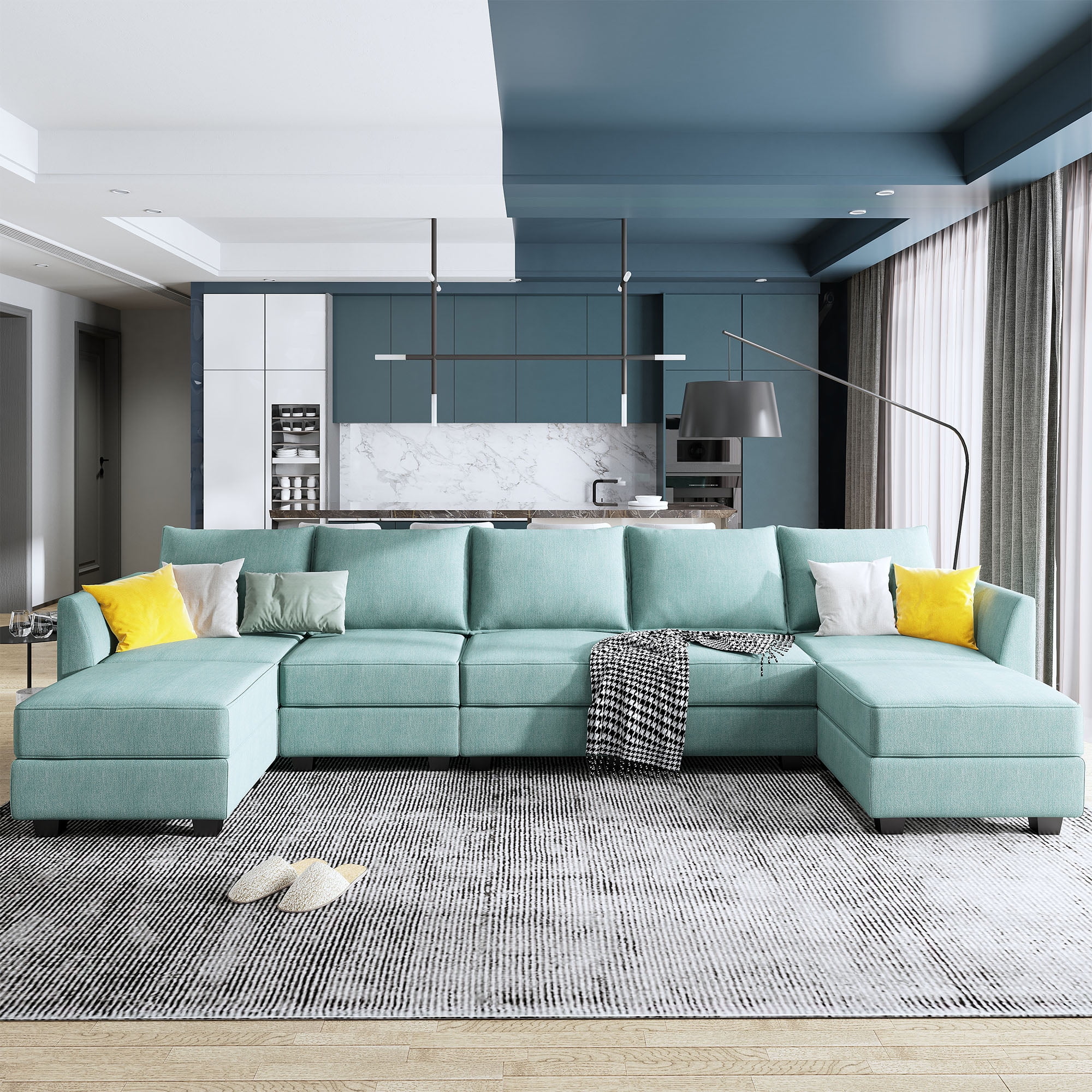 Honbay Convertible Modular Sofa For