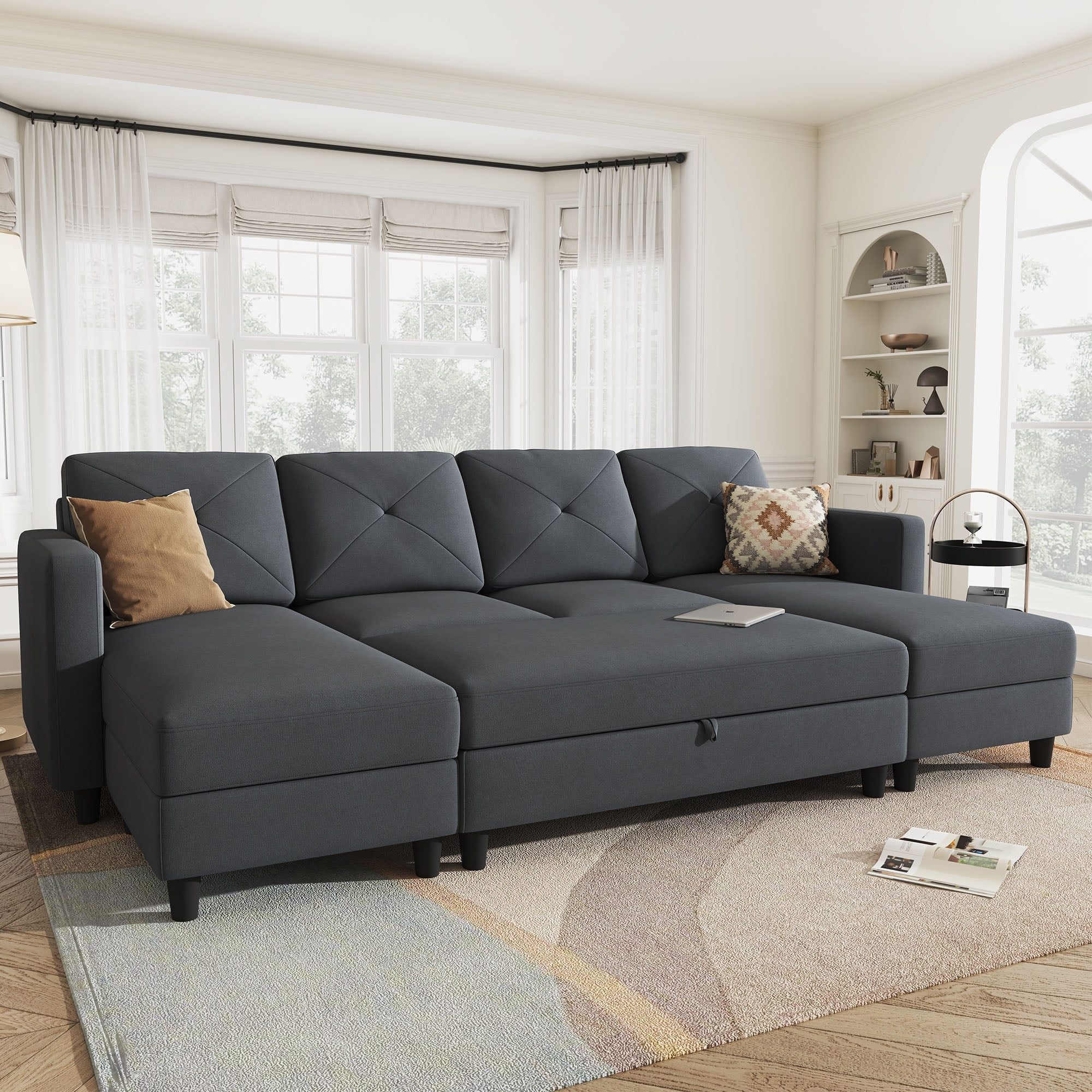 Honbay Convertible Sectional Sofa Bed
