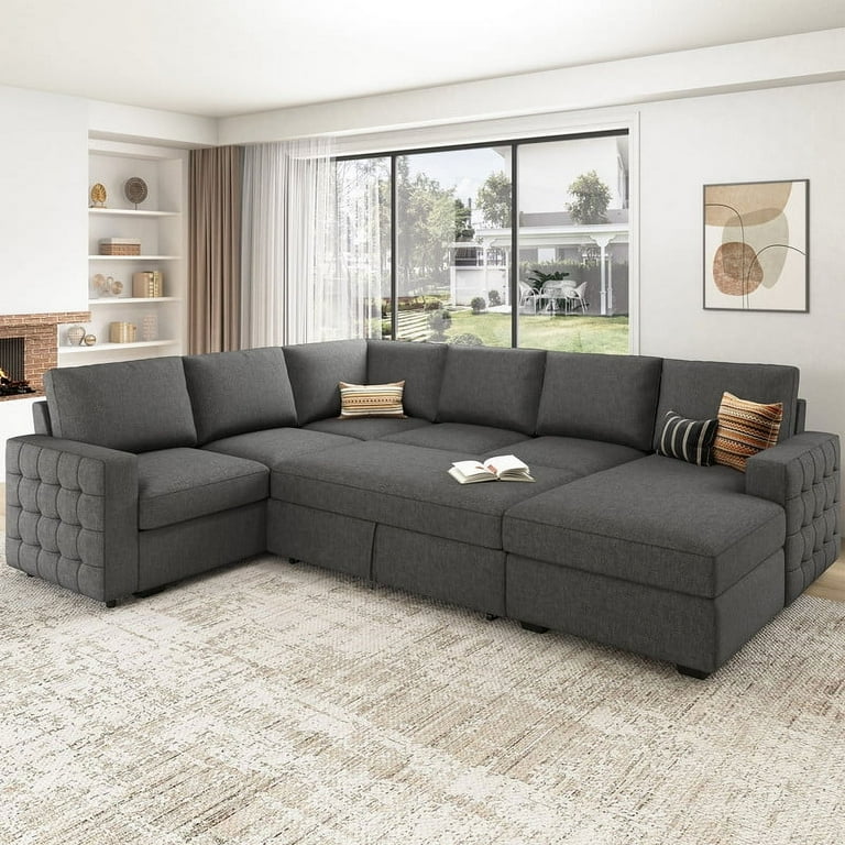 Pull out sleeper sofa with chaise discount