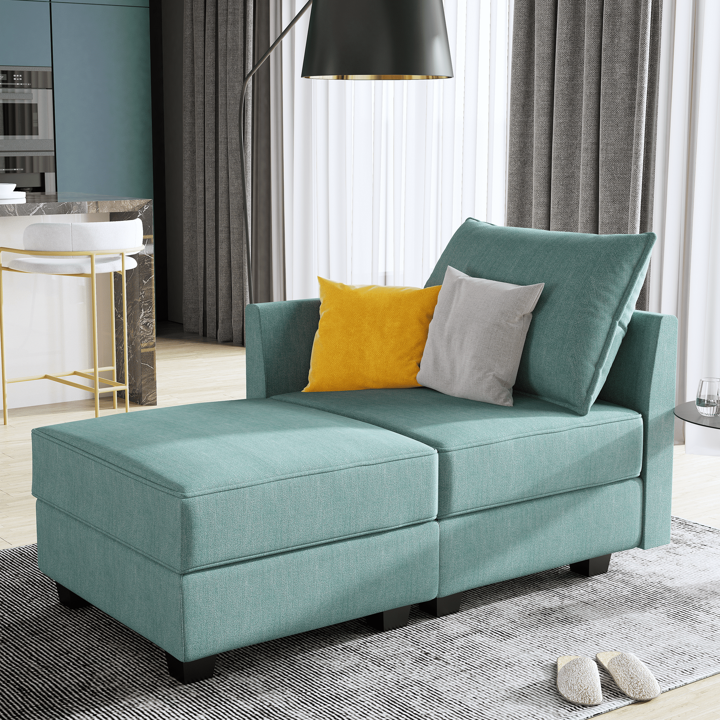 Small 2 2024 seater chaise sofa