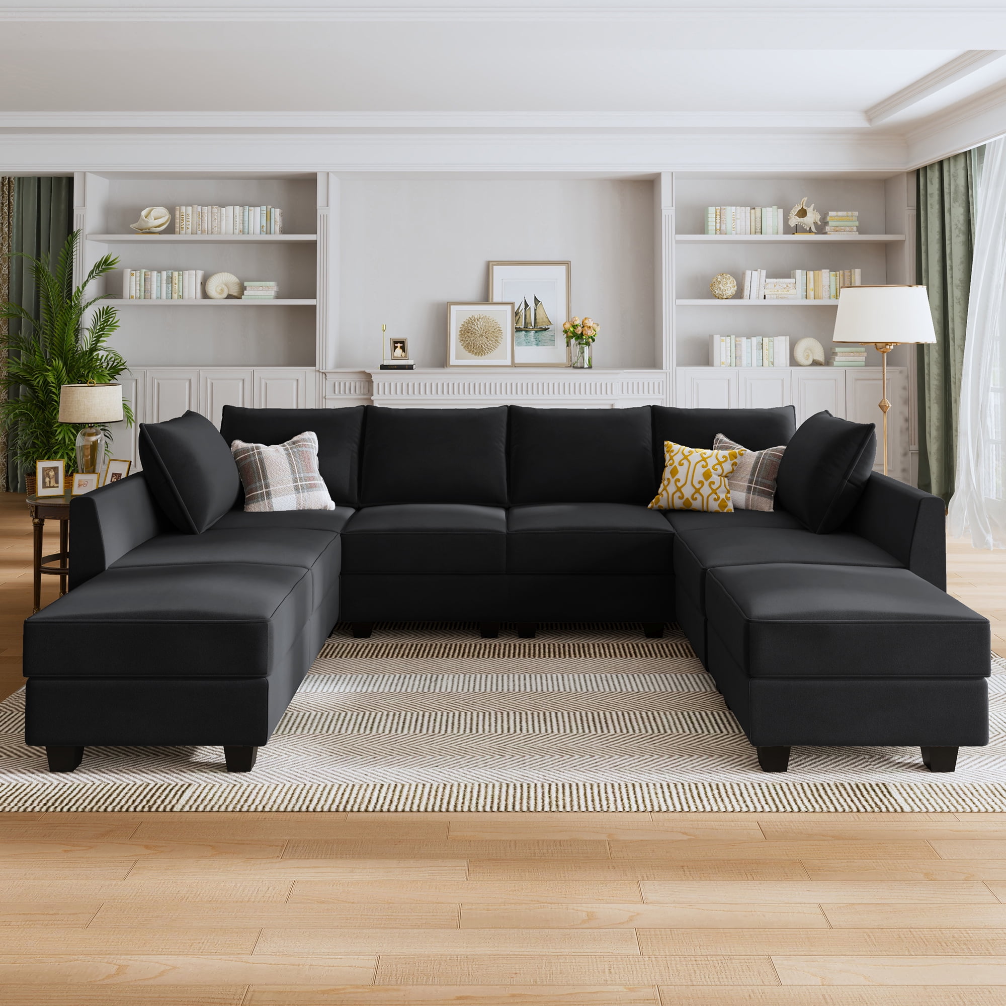 Cheap black couch deals