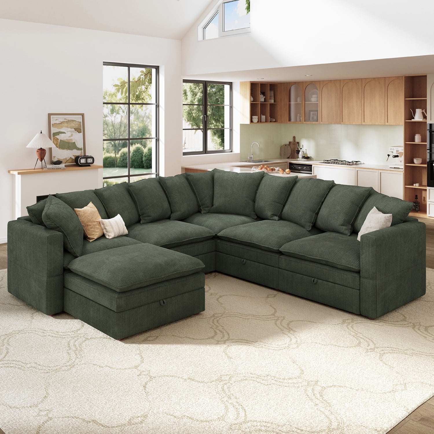 Onizbar 【Luxury】 HONBAY Durable & Comfortable Modular Sectional Sofa with