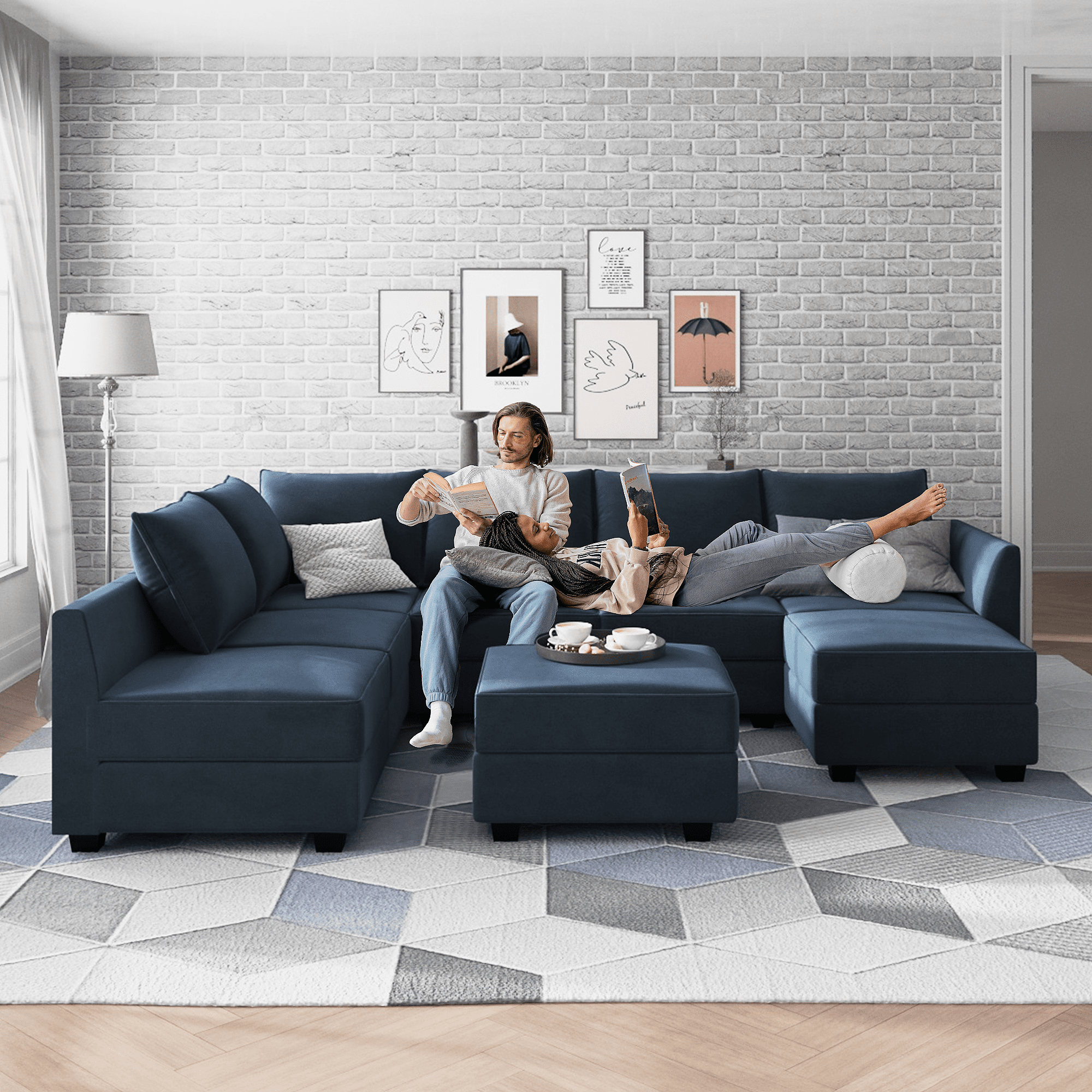 Honbay Modular Sectional Sofa With
