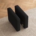 thumbnail image 1 of HONBAY Pair of Armrests for Modular Sectional Sleeper Sofa, Velvet Black, 1 of 5