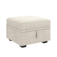 thumbnail image 1 of HONBAY Ottoman with Storage for Modular Sectional Sleeper Sofa, Linen Beige, 1 of 6