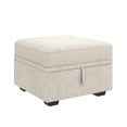 thumbnail image 1 of HONBAY Modular Sectional Sleeper Storage Sofa, Ottoman, Beige, 1 of 6