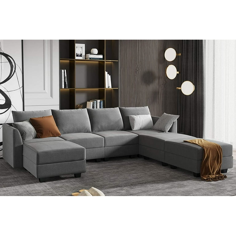 Reversible modular sofa & chaise deals