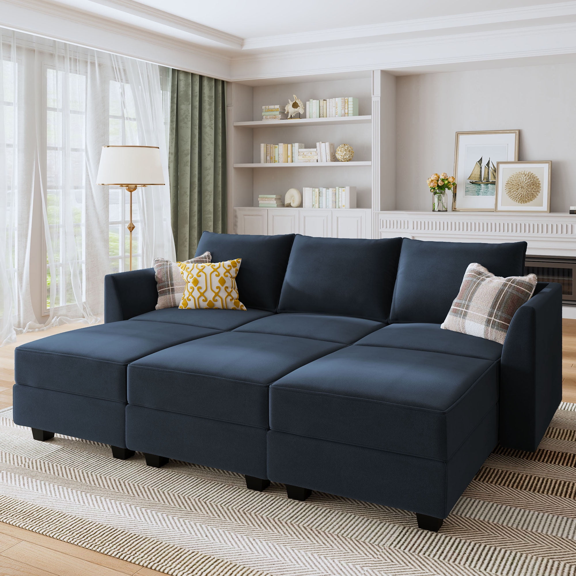 Honbay Reversible Sectional Sofa Bed