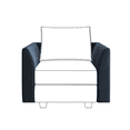 thumbnail image 1 of HONBAY Velvet Side Armrest Module for Modular Sectional Sofa Couch Pair of Armrests, Navy Blue, 1 of 7