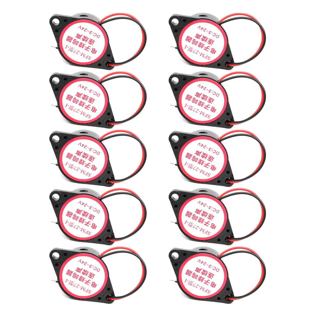 Tizuqe 10Pcs/set SFM-27 Electronic Buzzer Set 100dB Piezo Alerts ...
