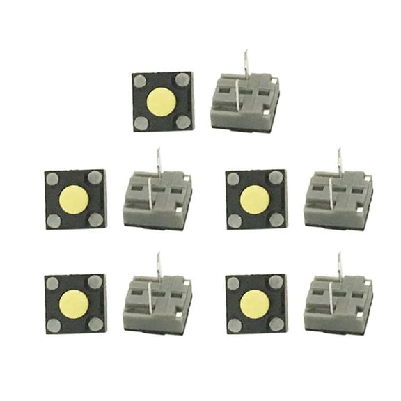 Tizuqe 10Pcs Mute Mouse Microswitches 6x6x4.3mm Mouse Microswitches Repair Part Replacement Set Square Switches