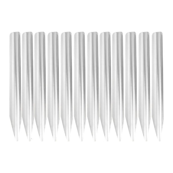 HONCLL 12Pcs Metal Laboratory Spoons 6Inch Long Stainless Steel Spatula for Lab Experiment Mixing Transferring Powders Pastes