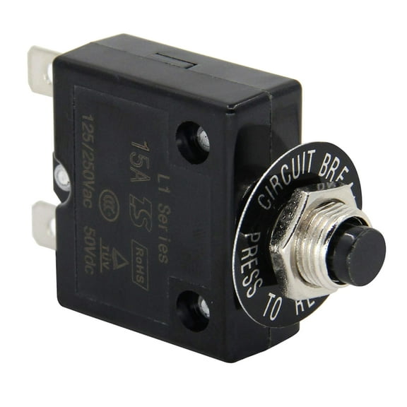 Tizuqe 15A Circuit Breakers With Manual Resets for Household and Commercial Use