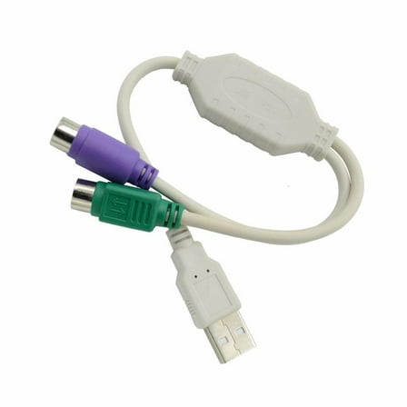 HONCLL 1PC USB2.0 to PS2s Interfaces Adapter Cable for PS2s to USB Keyboards and Mouse