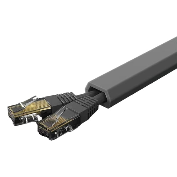 Tizuqe 1m Long Cable Management Cover Wall Cord Concealer PVC Trunking Wire Line Slot