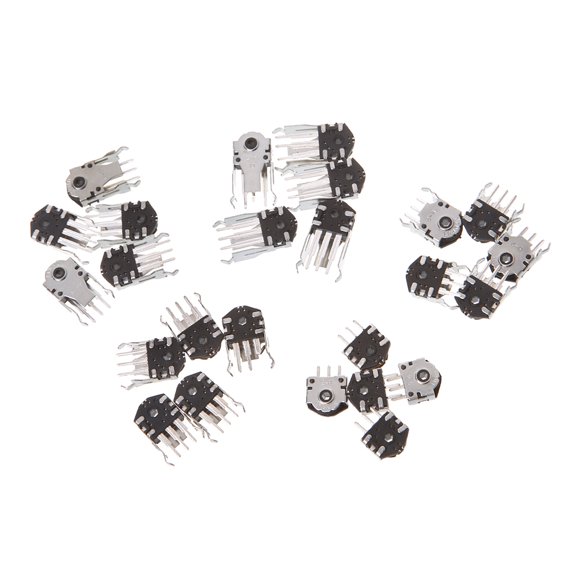 Tizuqe 25pcs 5 Kinds Mouse Encoder Kit Wheel Encoder Switches Repair Parts Decoder Whee